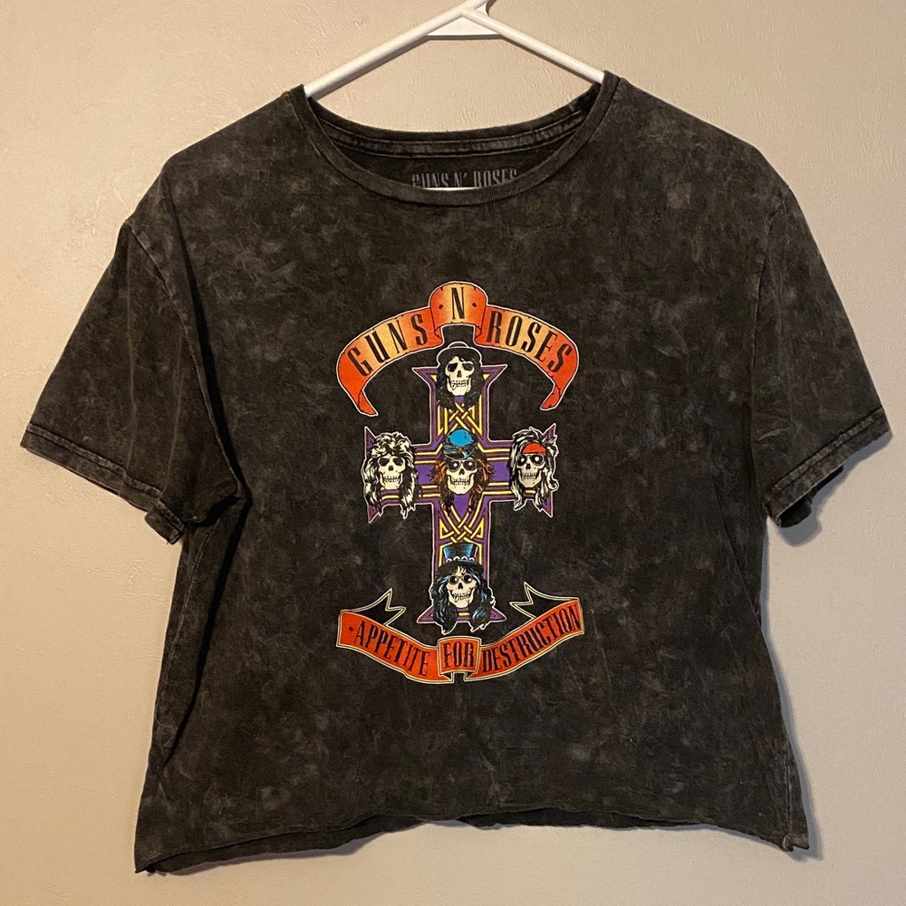 🌹 Guns N' Roses 1988 Tour Graphic Crop Top